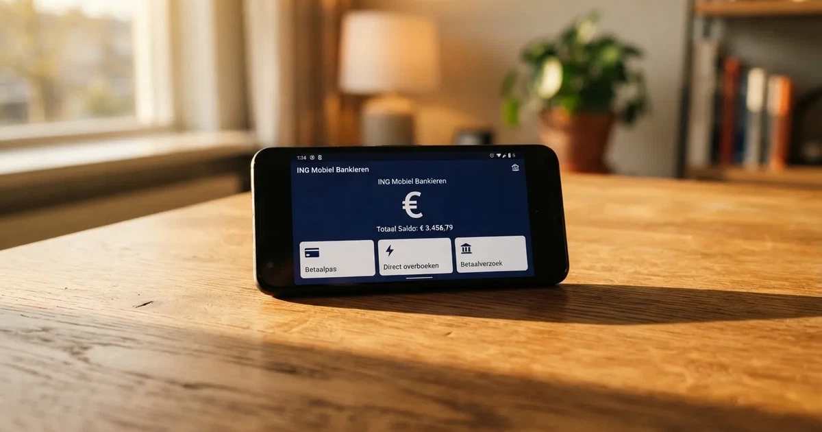 Een smartphone met daarop een geopende digitale portemonnee naast de logo's van iDEAL, Trustly en een bankoverschrijving.