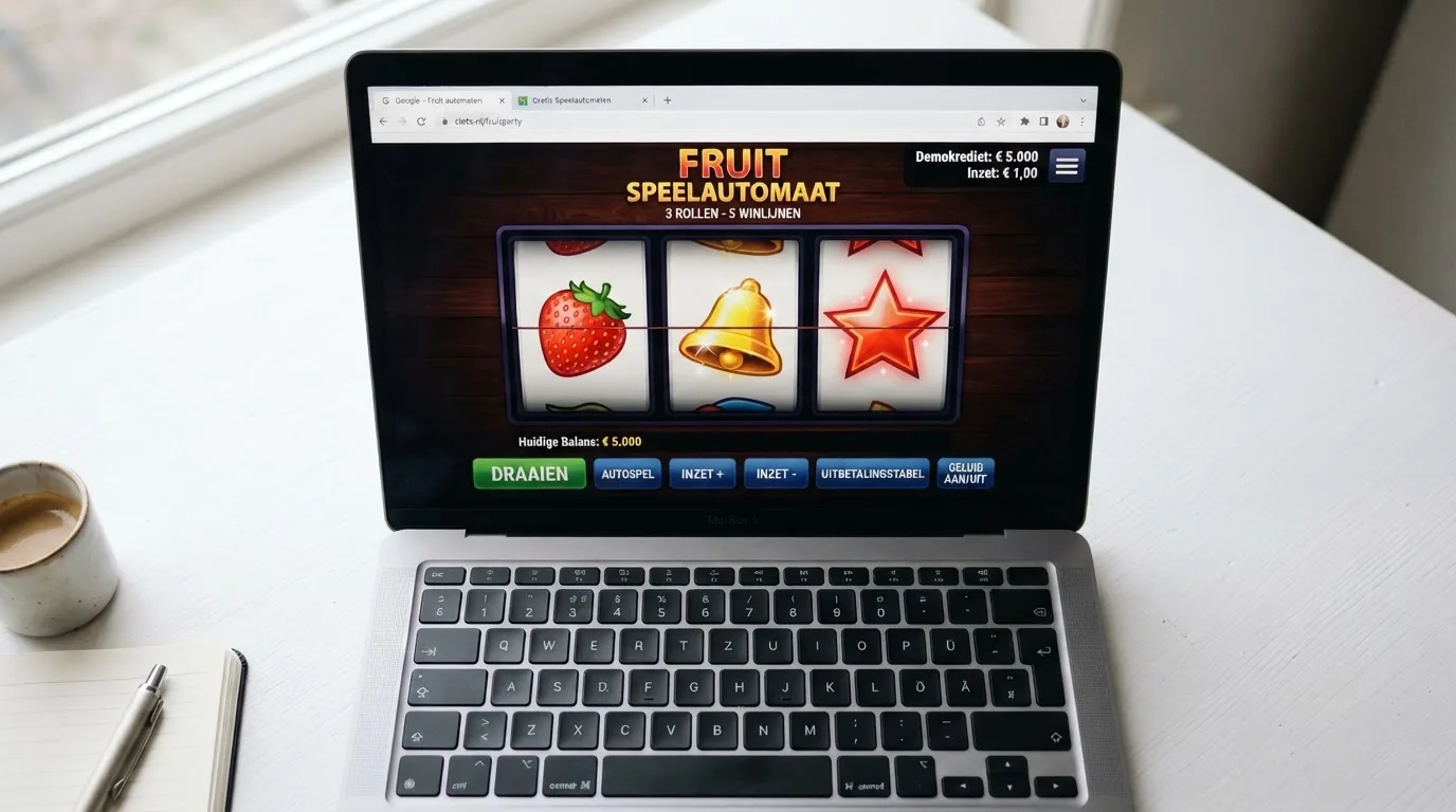 Het demospel van Club 2000 geopend in de browser