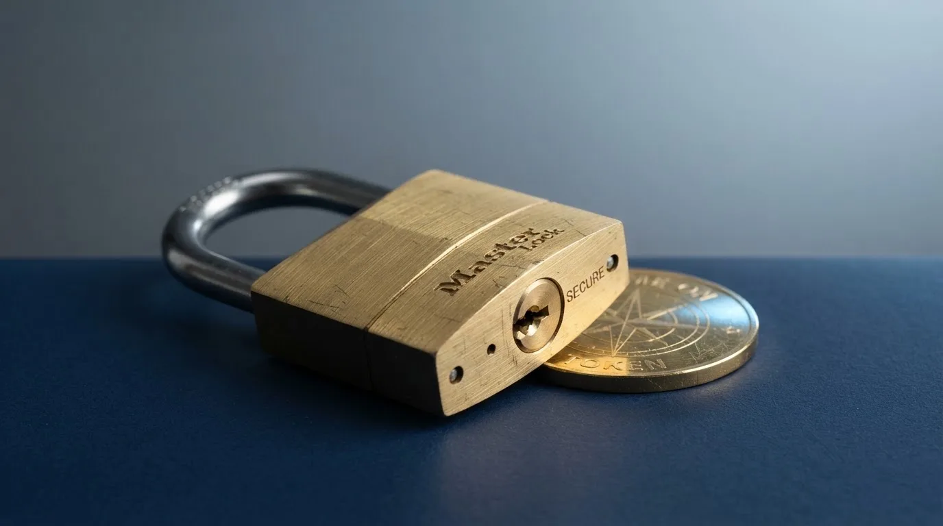 Het logo van de Kansspelautoriteit naast een doorgestreept bitcoin-symbool