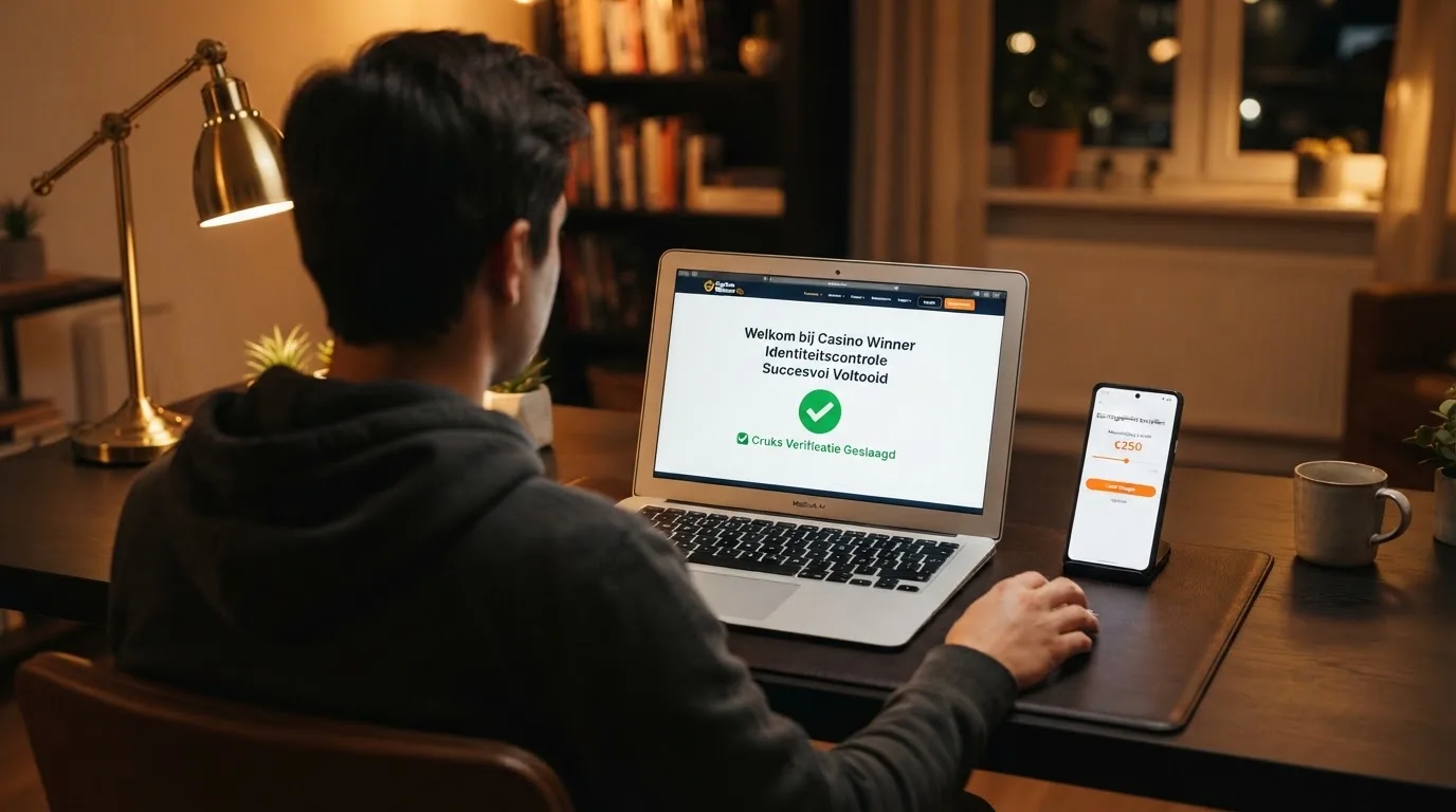 Het logo van de Kansspelautoriteit naast een scherm met een Cruks-registratiebevestiging en een Ksa-vergunningdocument